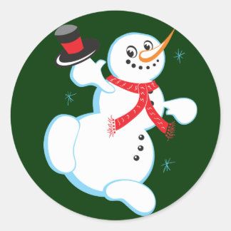 stickers de Noël mignon Snowman