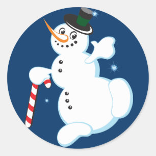 stickers de Noël mignon Snowman