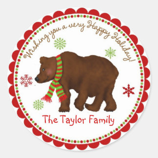 Stickers de Noël Ours Whims