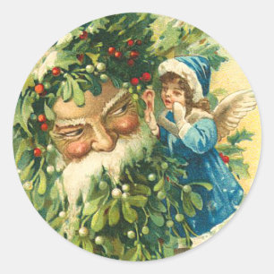 Stickers de Noël Père Noël et Féerie vintages