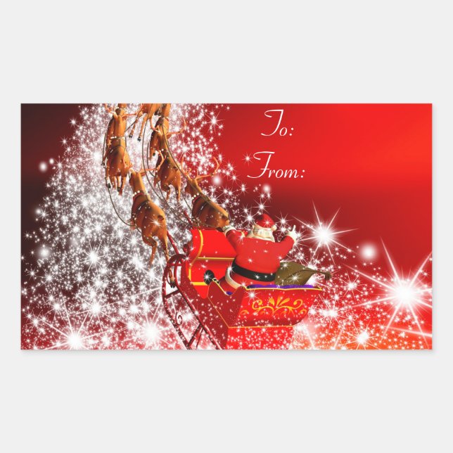 Stickers de Noël/Père Noël et Reinder (Devant)