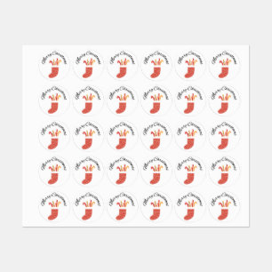 Stickers de Noël pour cadeau