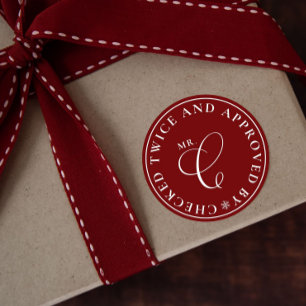 Stickers de Noël rouge du Pôle Nord approuvés par