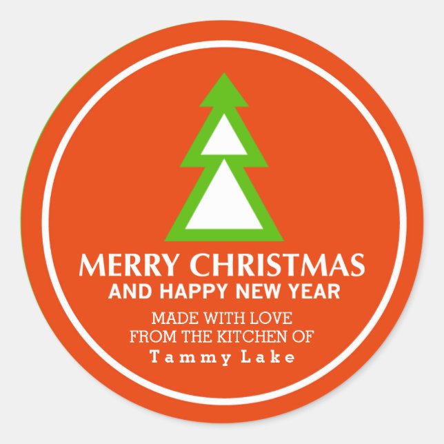 Stickers de Noël rouge et vert (Devant)