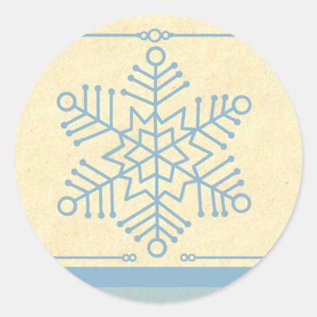 Stickers de Noël Snowflake (Devant)