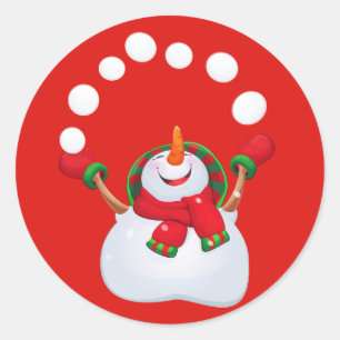 Stickers de Noël Snowman