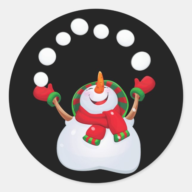 Stickers de Noël Snowman (Devant)