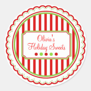 Stickers de Noël Sweet Stripes
