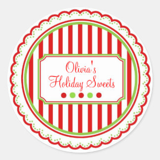 Stickers de Noël Sweet Stripes