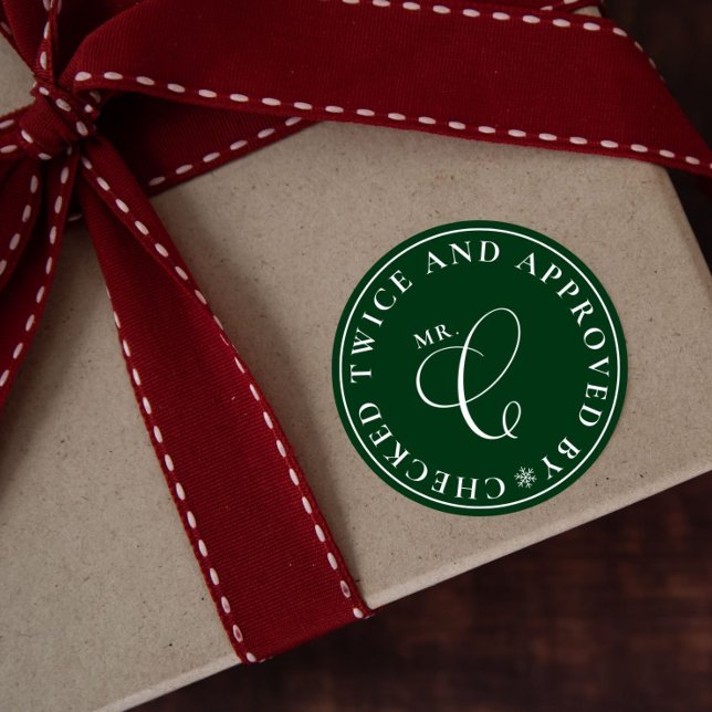 Stickers de Noël vert du Pôle Nord approuvés par p (Créateur téléchargé)