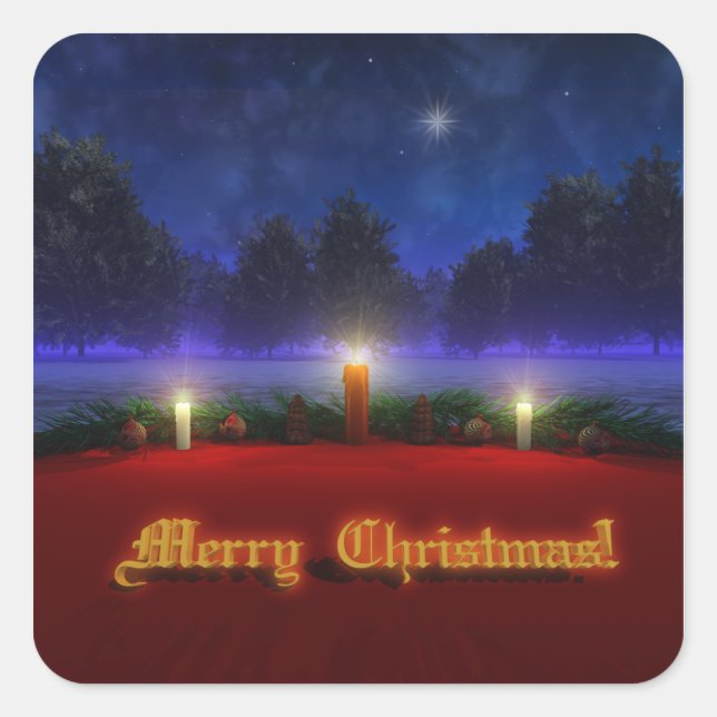 Stickers de Noël Visions plus vives (Devant)