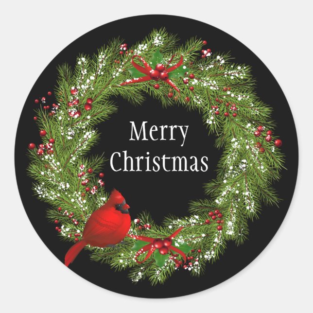 Stickers de Noël-Wreath (Devant)