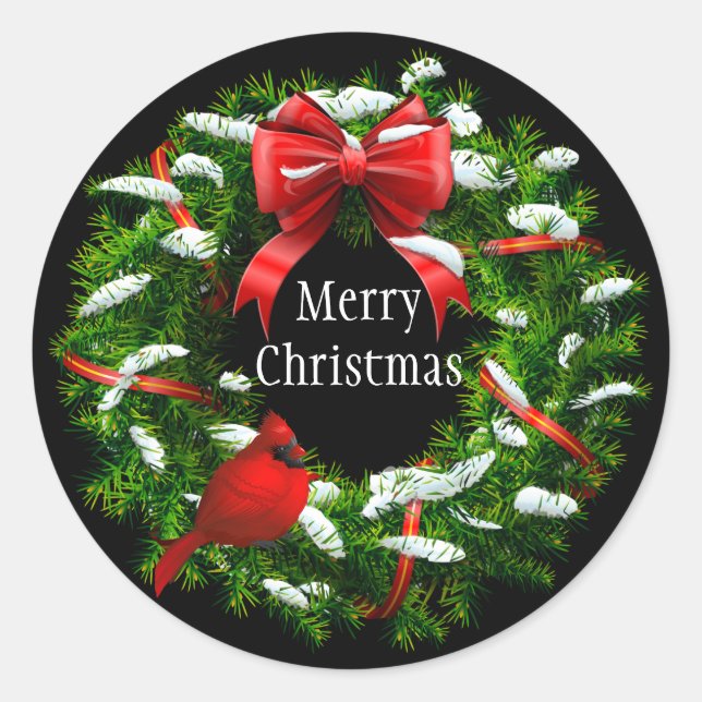 Stickers de Noël-Wreath (Devant)