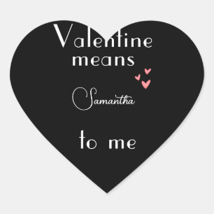 Stickers de nom Customisé de la Saint Valentin noi