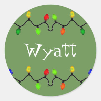 Stickers de nom de Noël personnalisés