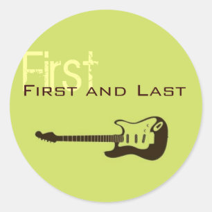 Stickers de nom personnalisables Rock N Roll