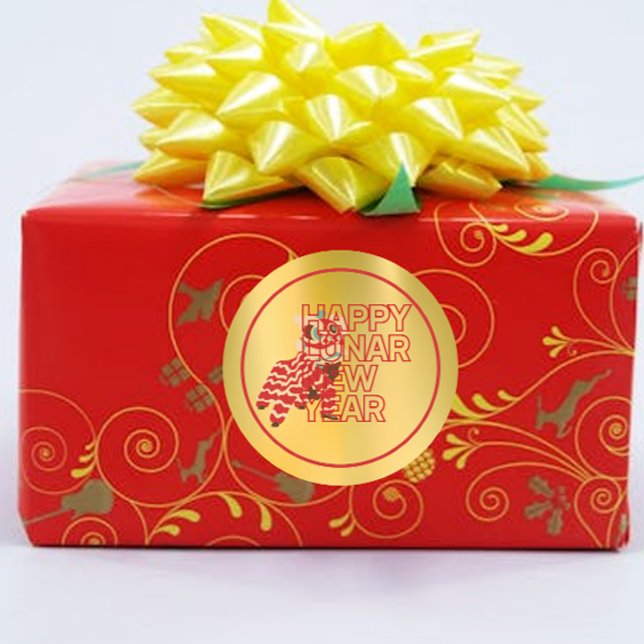 Stickers de Nouvel An chinois Split Image Lion Dan (Créateur téléchargé)