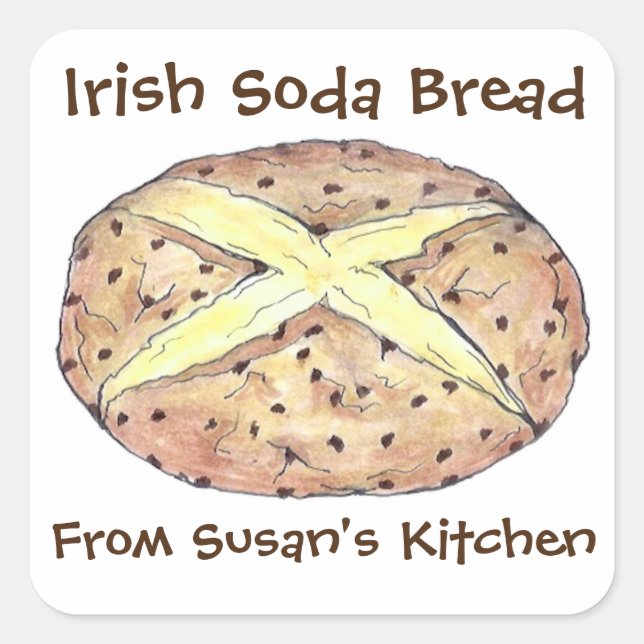 Stickers de pain de soda irlandais St. Patrick's D (Devant)