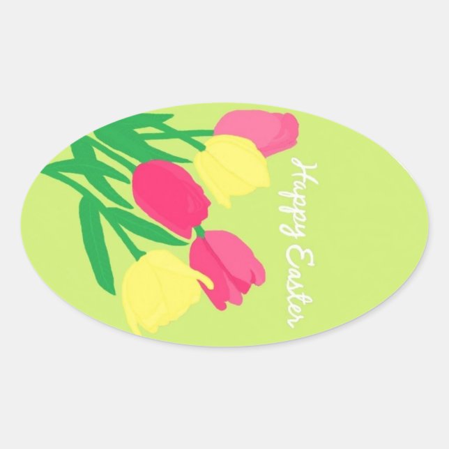 Stickers de Pâques heureux par KellyMDesigns (Devant)