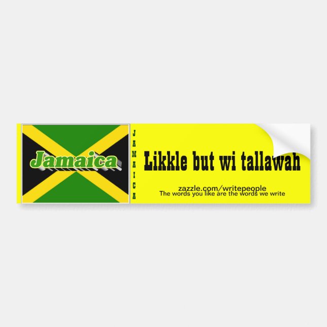stickers de pare-chocs patwa jamaïcain (Devant)