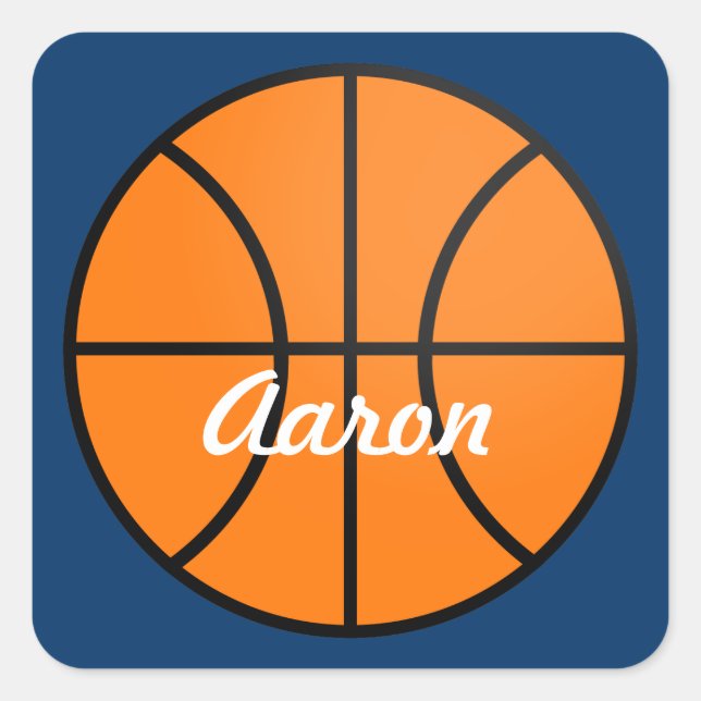 Stickers de partie de basket-ball de sport personn (Devant)