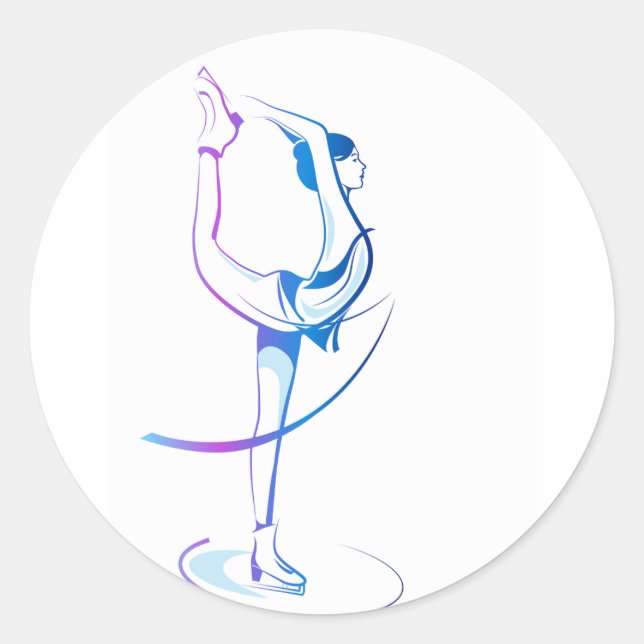 Stickers de patinage artistique pour femmes (Devant)