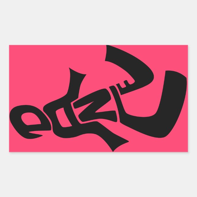 Stickers de personnage Lettré Danse (Devant)