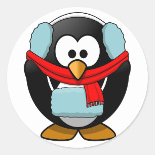 Stickers de pingouins congélateurs