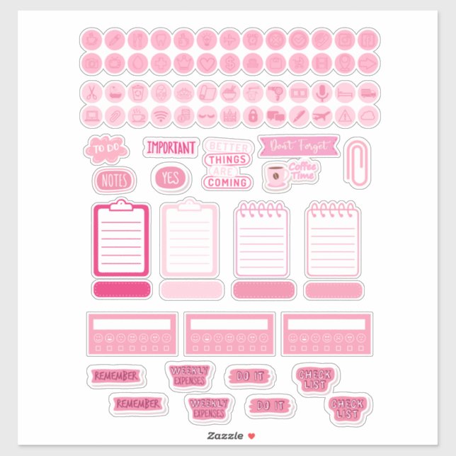 STICKERS DE PLANIFICATEURS DE COWGIRL (Feuille)