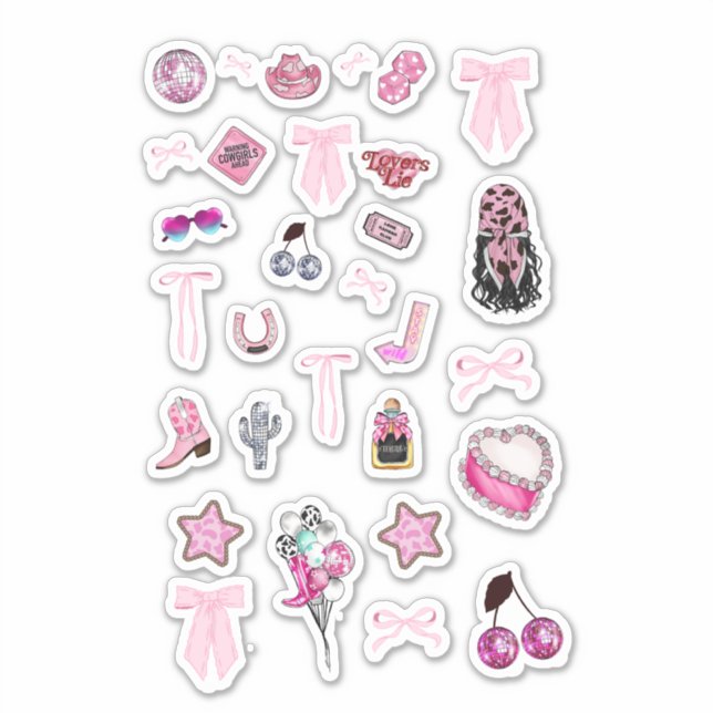 STICKERS DE PLANIFICATEURS DE COWGIRL (Devant)