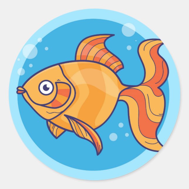 Stickers de poisson d'or (Devant)