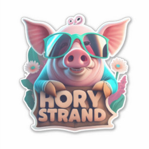 Stickers de porc Un monde de possibilités de Stick