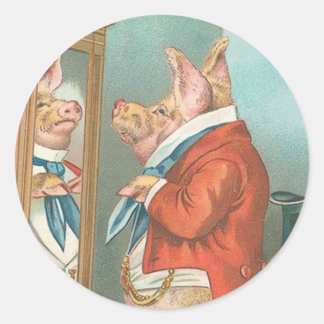 Stickers de porc vintages (Devant)