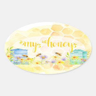 Stickers de pot de miel Apiary