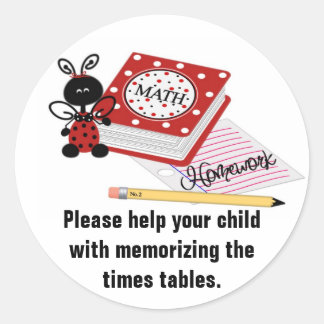 Stickers de rappel à domicile du parent