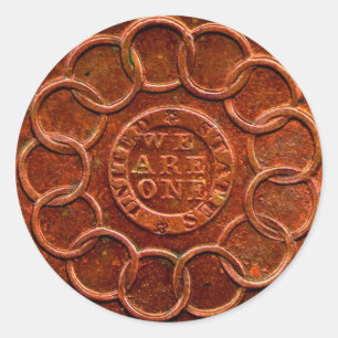 Stickers de récompense de pièce de cuivre