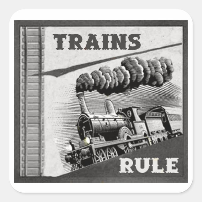 Stickers de règle des trains (Devant)