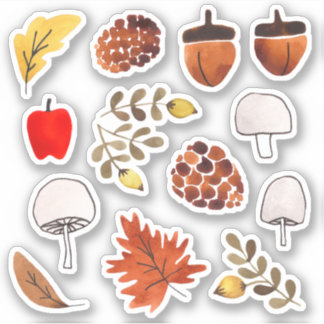 Stickers de remplissage d'automne