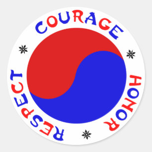 Stickers de respect du Courage d'honneur pour les