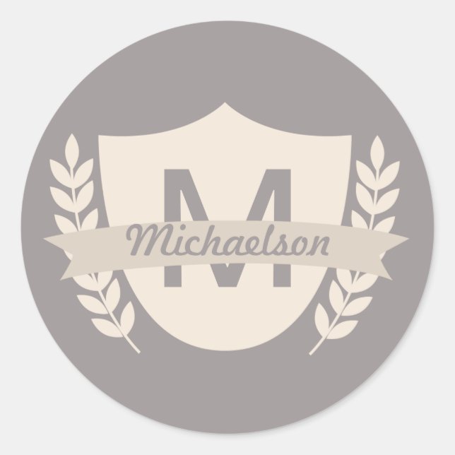 Stickers de réunion de famille Crest personnalisés (Devant)