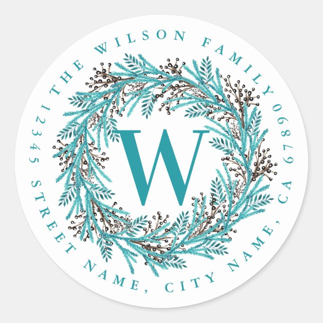 Stickers de ronde initiale personnalisés (Devant)