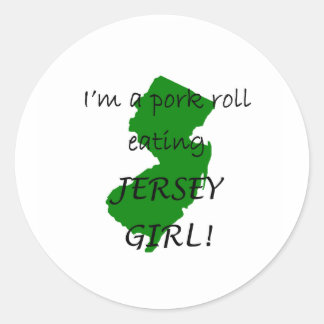 Stickers de rouleaux de porc du New Jersey