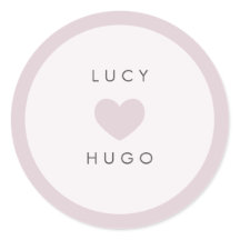 Stickers de scellage d'enveloppe mariage avec coeu