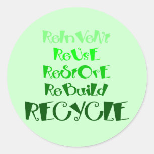 Stickers de sensibilisation au recyclage