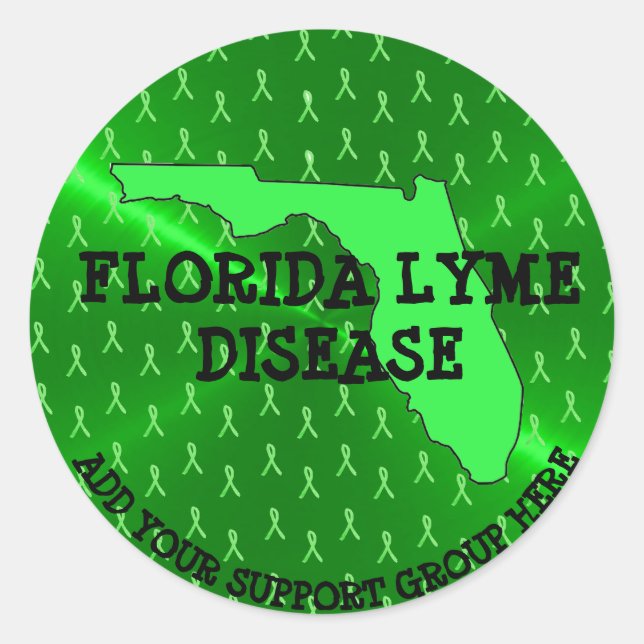 Stickers de sensibilisation Floride Lyme personnal (Devant)