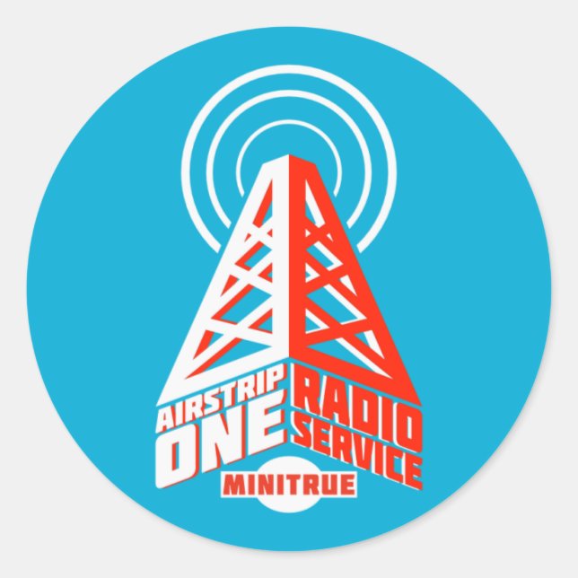 Stickers de service radio Airstrip One (Devant)