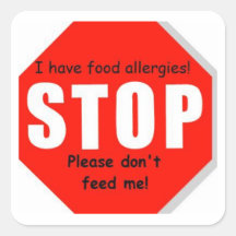Stickers de signalisation anti-allergie alimentair
