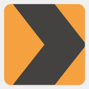 Stickers de signalisation routière de virage droit