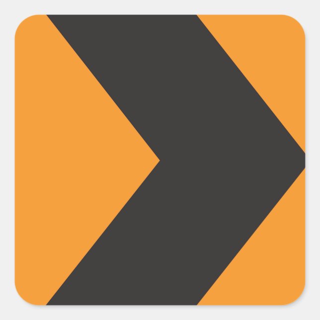 Stickers de signalisation routière de virage droit (Devant)