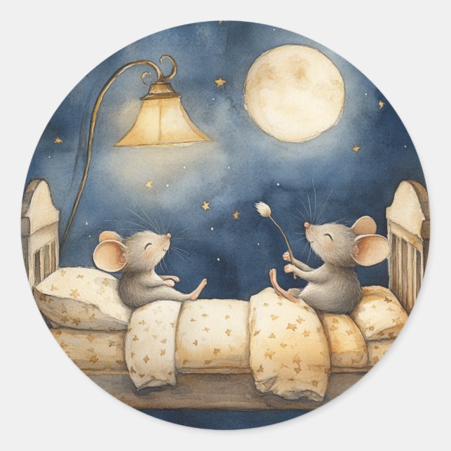 Stickers de souris au coucher (Devant)